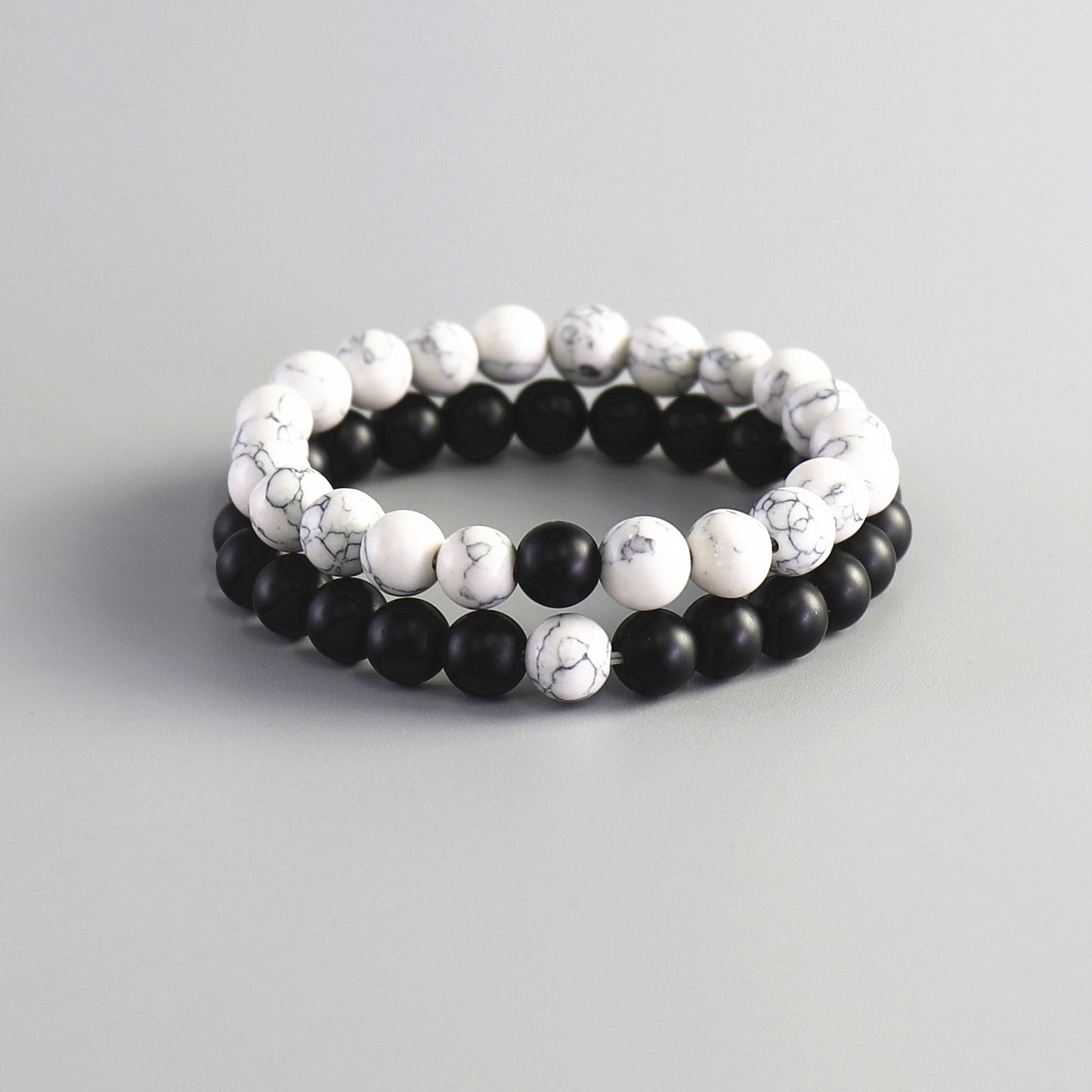 Buddhist Handcrafted Nature Sandalwood Bracelet for "Yin & Yang Balance" (Includes Both Bracelets)