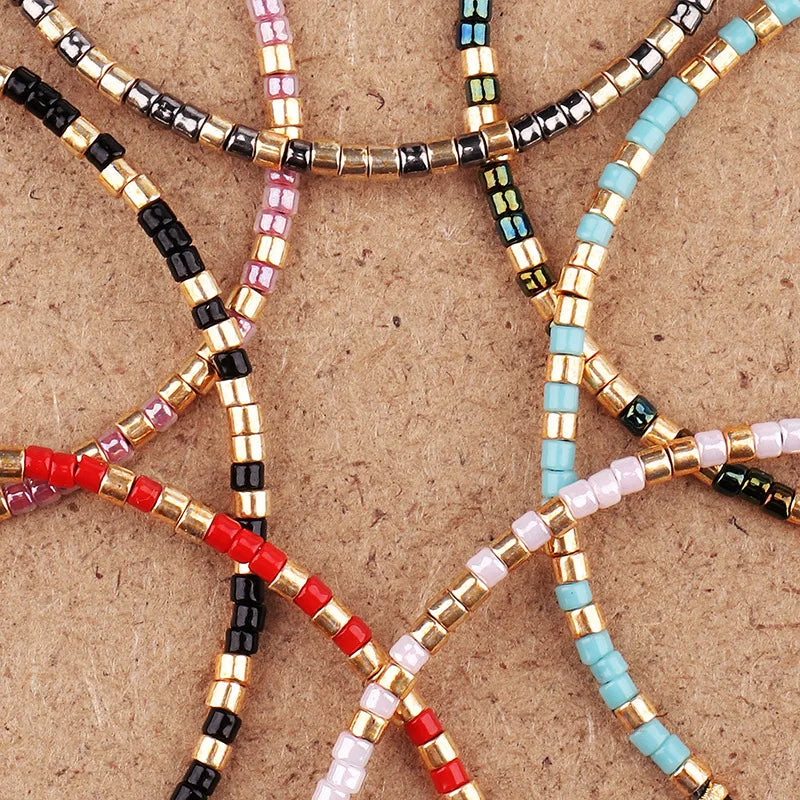 Handmade Tibetan Blessed Knots for "Courage & Confidence" with Natural Miyuki Rice Beads