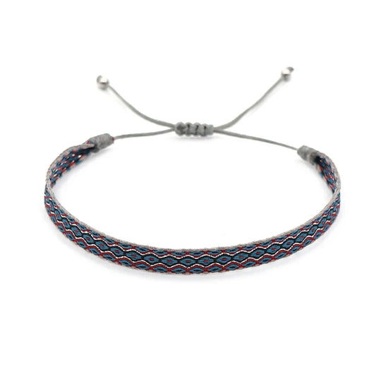 Tibetan Steel & Handmade Spirit Bracelet for "Trust & Faith"