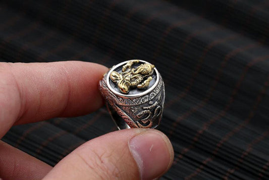 Vināyaka Elephant God Ring of Luck and Positivity (Silver)