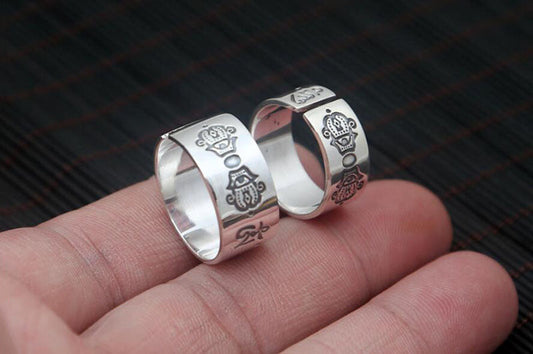 Couple Ring for Developing Imperfections and Embracing Simplicity (Silver)