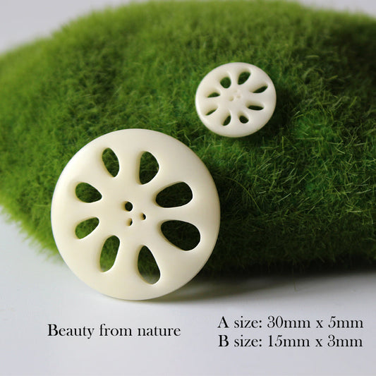 Lotus Root Pendant (Tagua Nut)