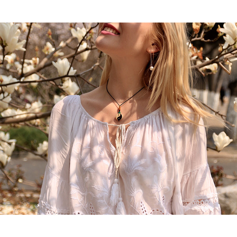 Perfect Balance Necklace (Tagua Nut)