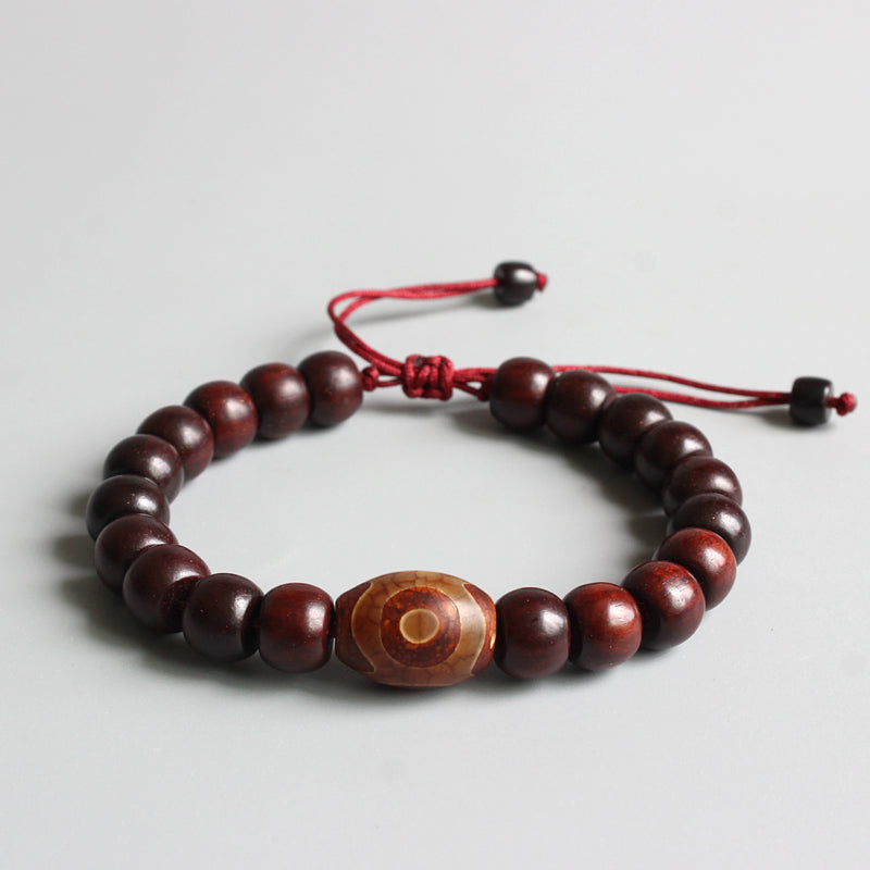Buddhist Handcrafted Nature Sandalwood Bracelet for "Deep Faith"