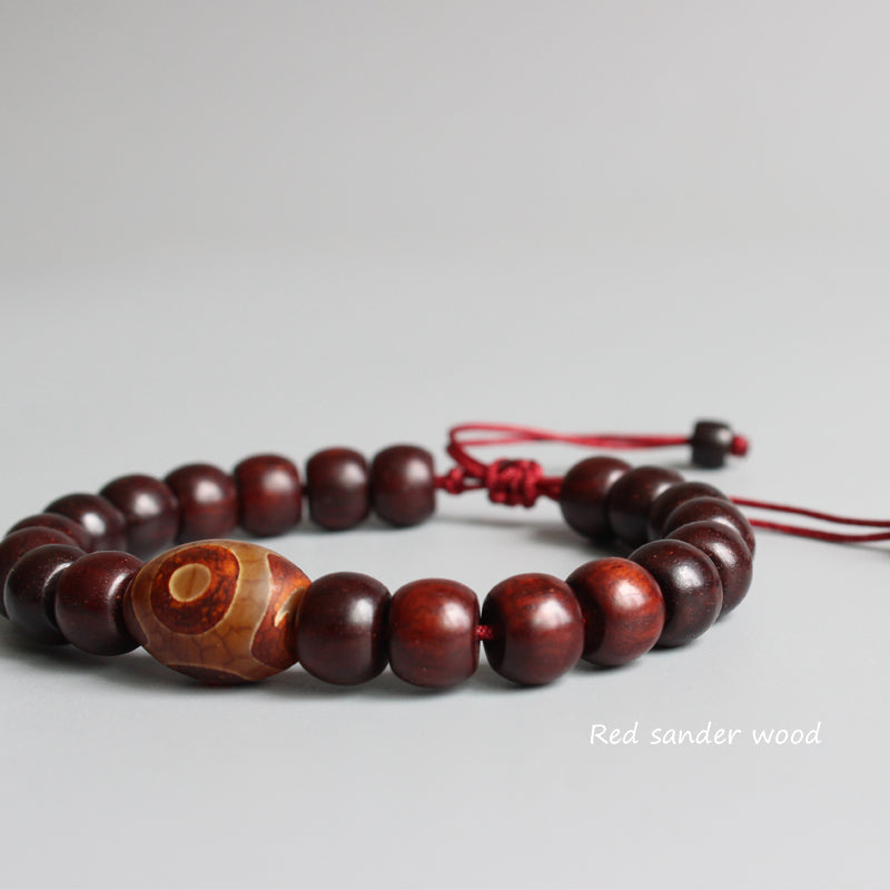 Buddhist Handcrafted Nature Sandalwood Bracelet for "Deep Faith"