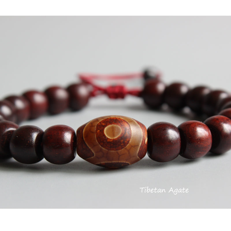 Buddhist Handcrafted Nature Sandalwood Bracelet for "Deep Faith"