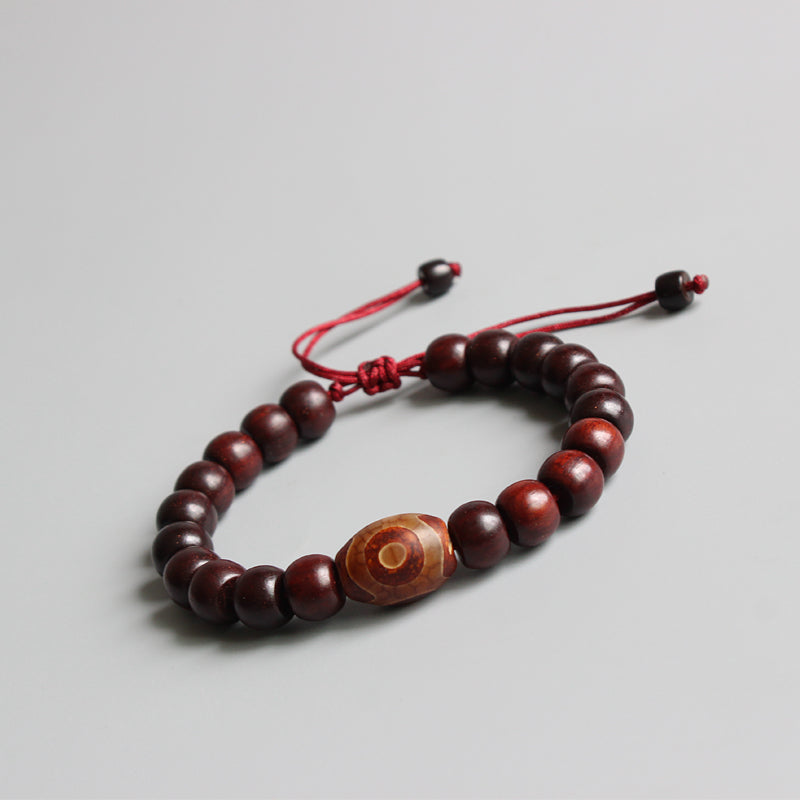 Buddhist Handcrafted Nature Sandalwood Bracelet for "Deep Faith"