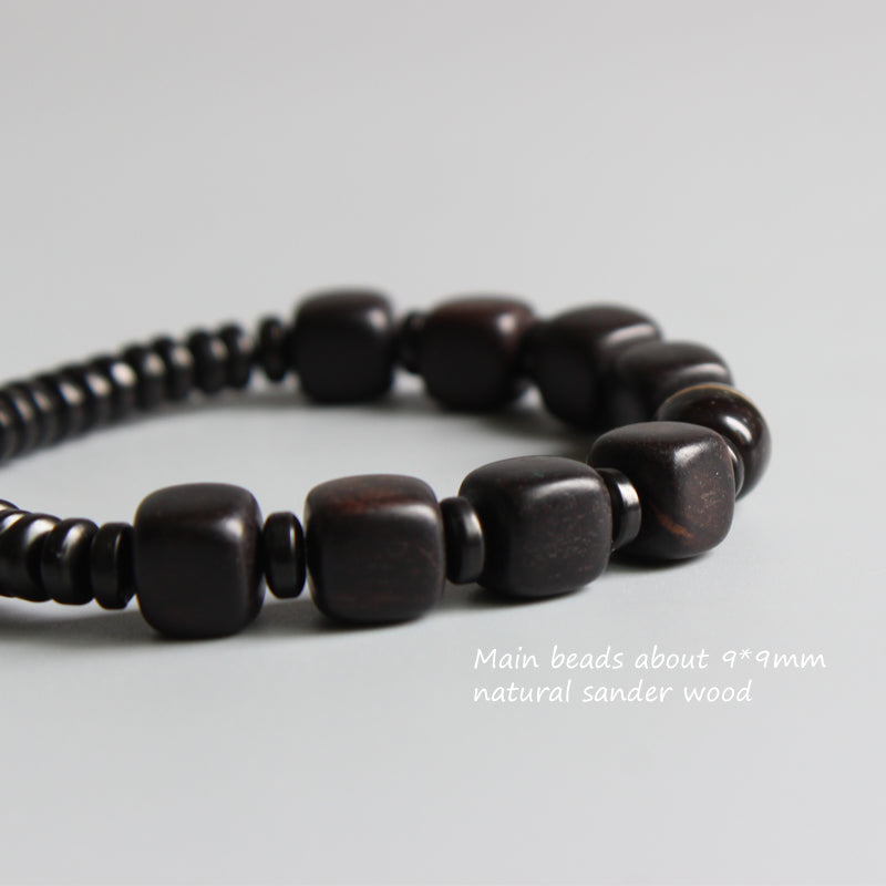Buddhist Handcrafted Nature Sandalwood Bracelet for "Compassion & Kindness"
