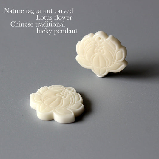 Lotus Flower Pendant (Tagua Nut)