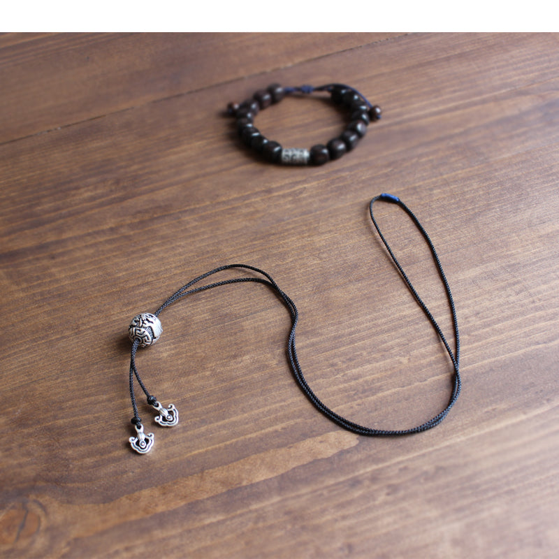 White Dragon Necklace (White Copper)