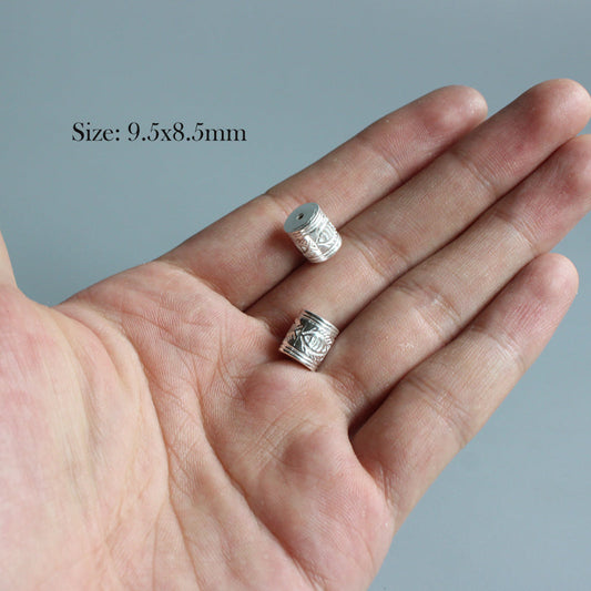 Cylinder Fish Bliss Pendant (White Copper)