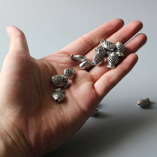 Lucky Fish Fertility Pendant (White Copper)