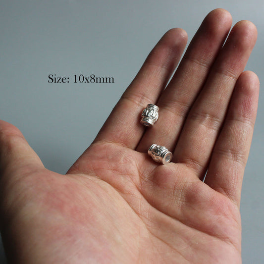 Mantra Sign Enlightenment Pendant (White Copper)