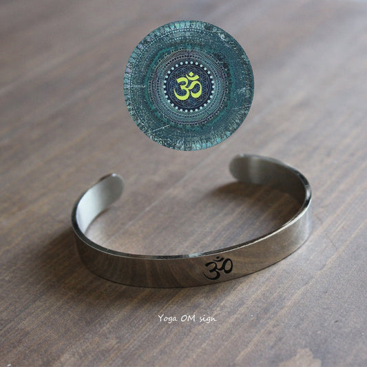 Yoga OM Sign Bangle