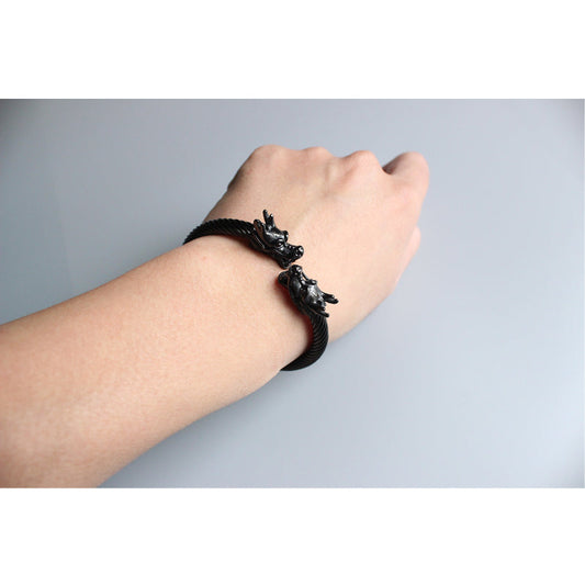 Dragon Head Bangle for Wealth and Creativity