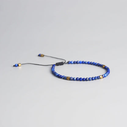 Handmade Tibetan Blessed Natural Lapis Beads for Chakra Cleansing