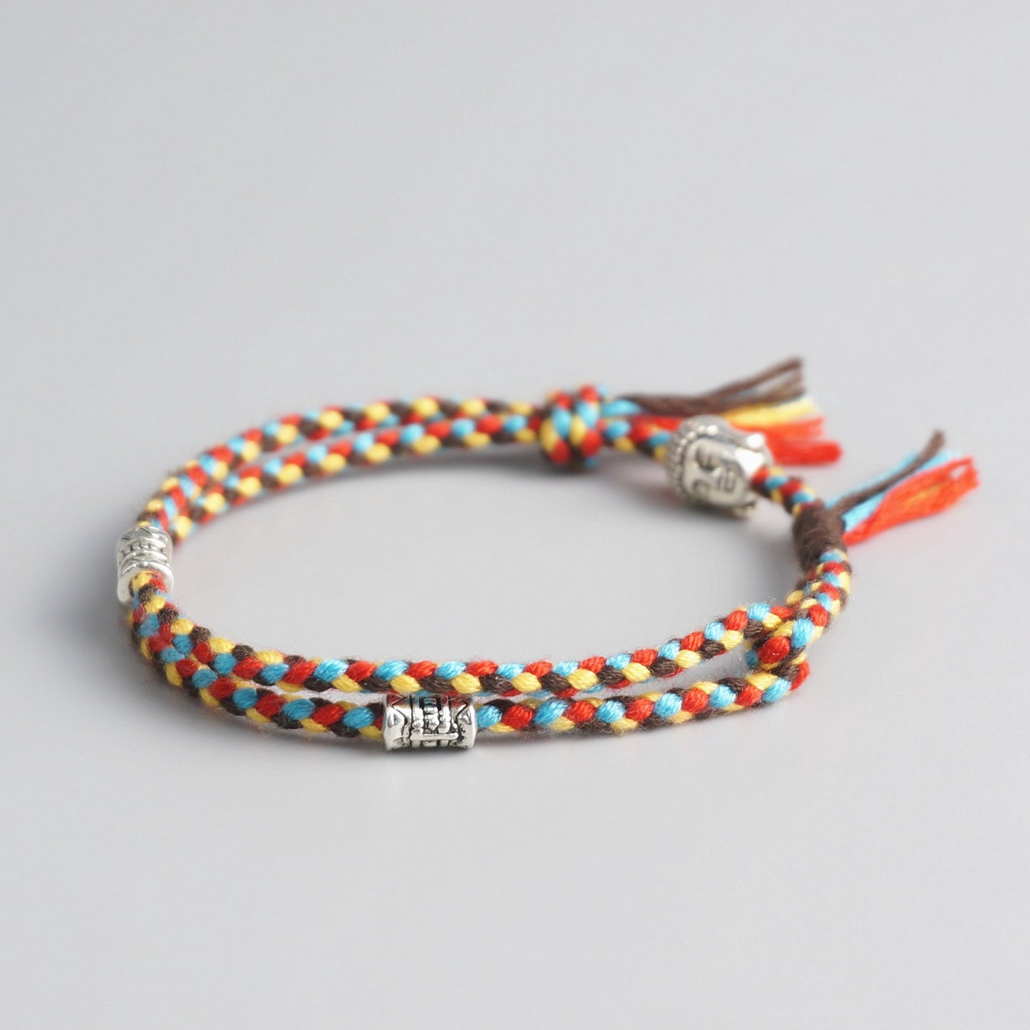 Handmade Tibetan Blessed Amulet Knot for "Wellness & Worthiness" (inspired by the teachings of Buddha)
