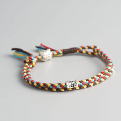 Handmade Tibetan Blessed Amulet Knot for "Wellness & Worthiness" (inspired by the teachings of Buddha)