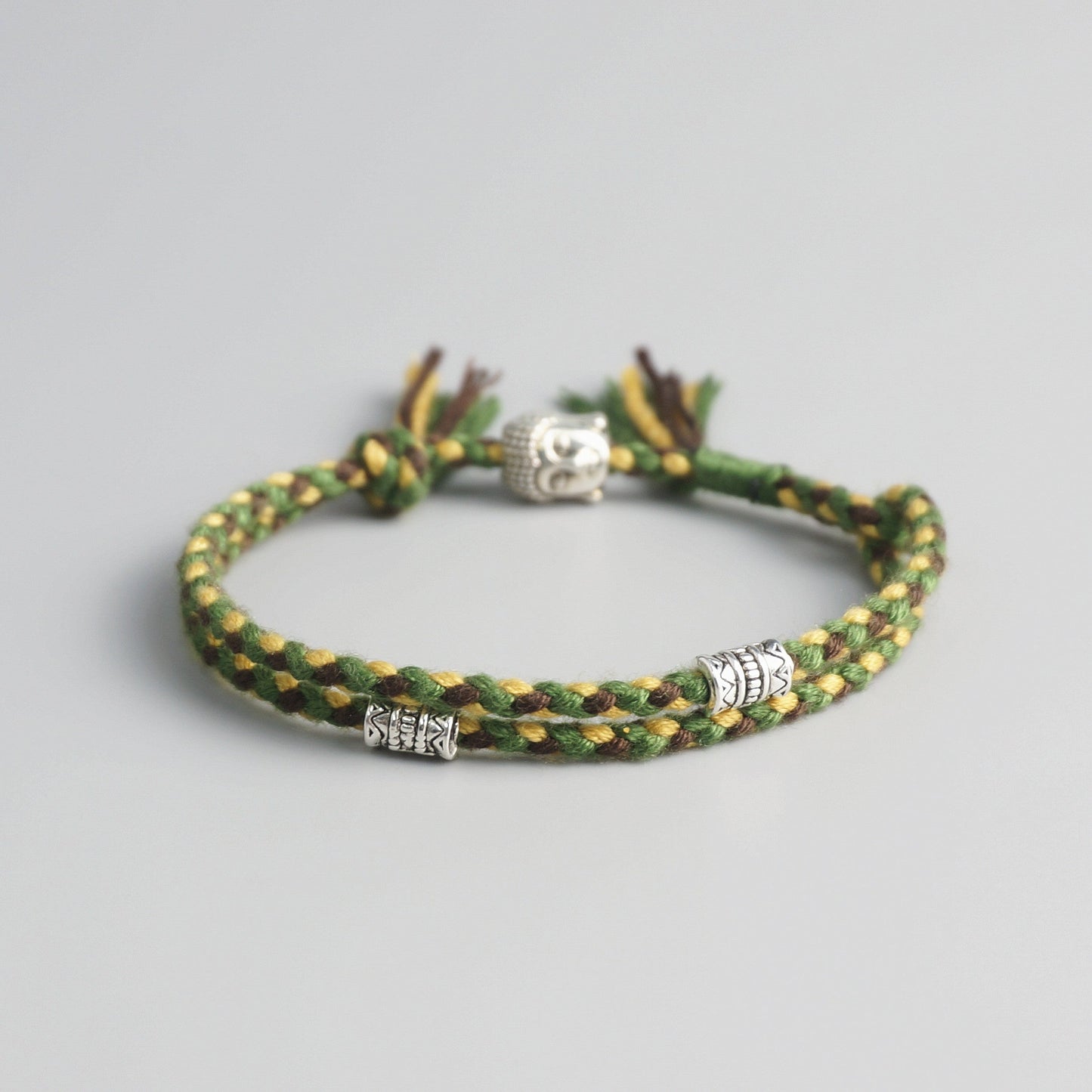 Handmade Tibetan Blessed Amulet Knot for "Wellness & Worthiness" (inspired by the teachings of Buddha)