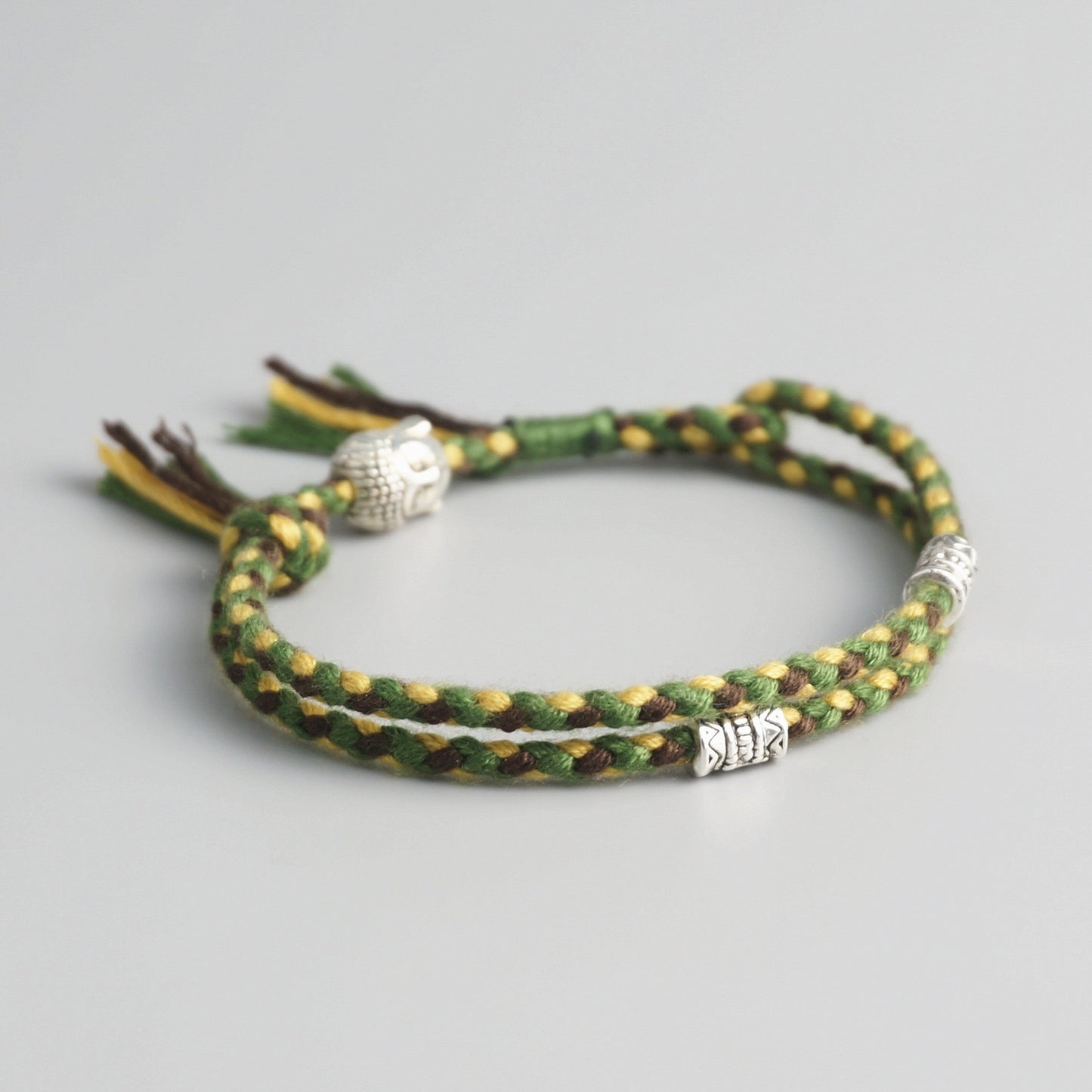 Handmade Tibetan Blessed Amulet Knot for "Wellness & Worthiness" (inspired by the teachings of Buddha)