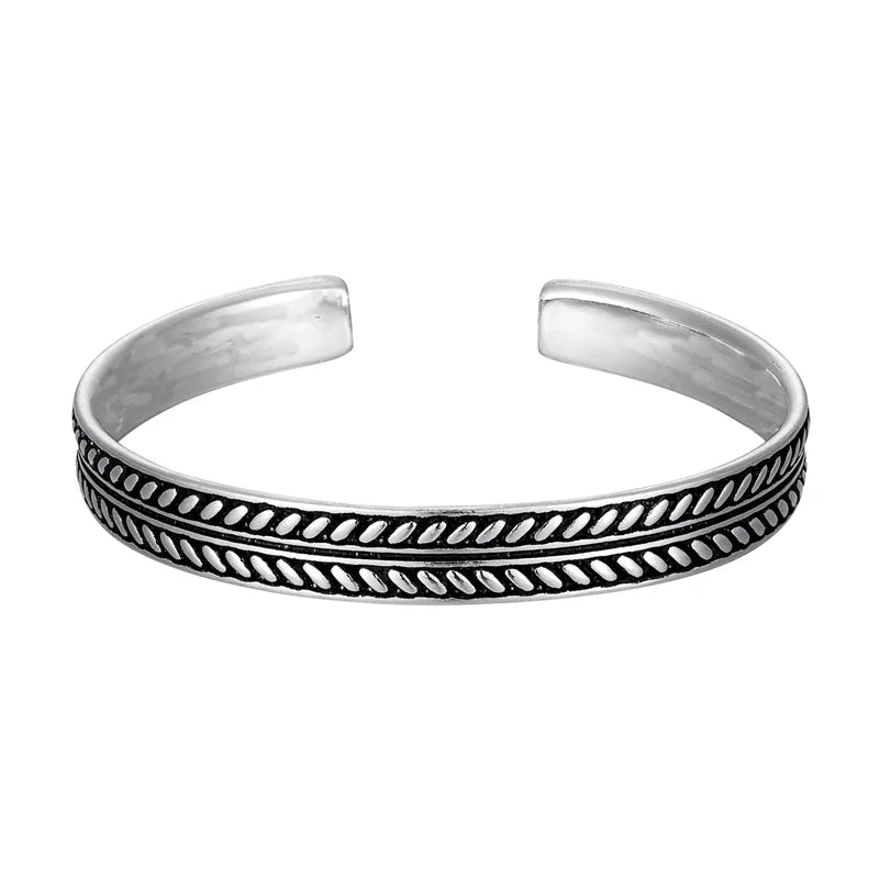 Tibetan Steel & Handmade Spirit Bracelet for "Attracting Wealth & Opportunities" 