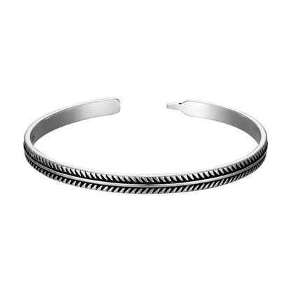 Tibetan Steel & Handmade Spirit Bracelet for Prosperity & Progress 