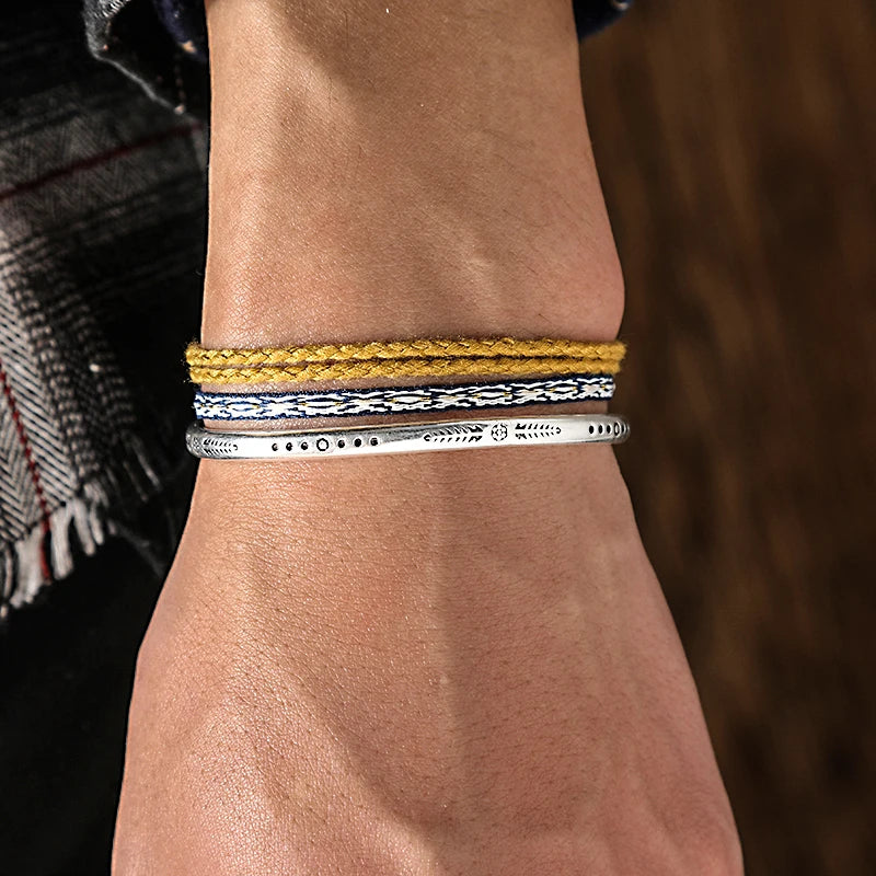 Tibetan Steel & Handmade Spirit Bracelet for "Spiritual Awakening"