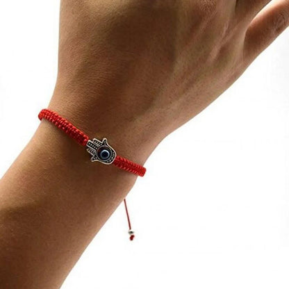 Handmade Tibetan Blessed Red Kabbalah String Bracelet for Protection from Evil Eye, Negative Energy Defense & Protection