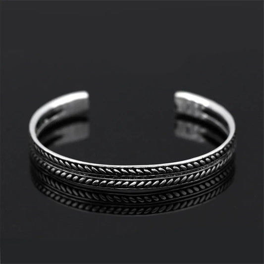 Tibetan Steel & Handmade Spirit Bracelet for "Peaceful Sleep & Dreams"