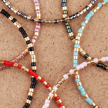 Handmade Tibetan Blessed Knots for "Courage & Confidence" with Natural Miyuki Rice Beads