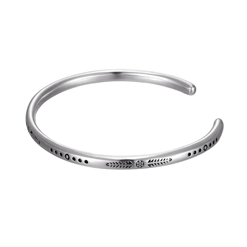 Tibetan Steel & Handmade Spirit Bracelet for "Attracting Wealth & Opportunities" 
