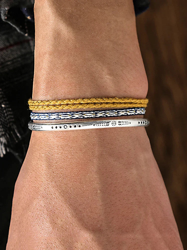 Tibetan Steel & Handmade Spirit Bracelet for "Spiritual Awakening"