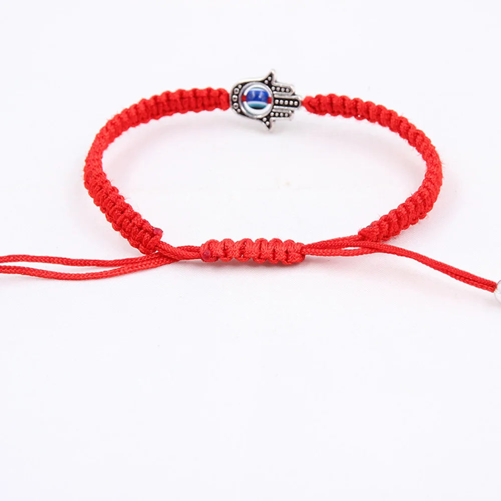 Handmade Tibetan Blessed Red Kabbalah String Bracelet for Protection from Evil Eye, Negative Energy Defense & Protection