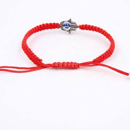 Handmade Tibetan Blessed Red Kabbalah String Bracelet for Protection from Evil Eye, Negative Energy Defense & Protection