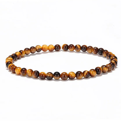 Tibetan Steel & Handmade Spirit Bracelet for "Unshakable Trust" (Beads made of Natural Tiger Eye Stone)