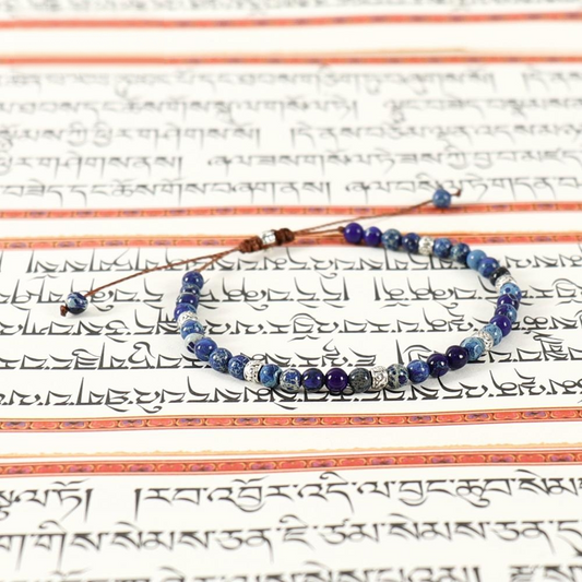Natural Crystal Gemstone for "Yoga & Chakra Healing" – Tibetan Stone Beads Stretch Bracelet