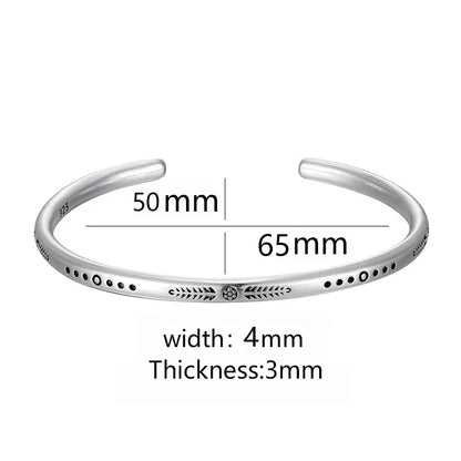 Tibetan Steel & Handmade Spirit Bracelet for "Attracting Wealth & Opportunities" 