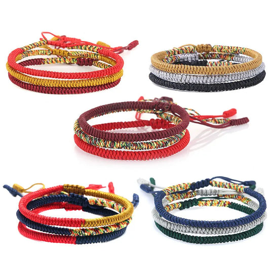Handmade Tibetan Blessed Knots for "Protection, Health, Focus & Motivation" 