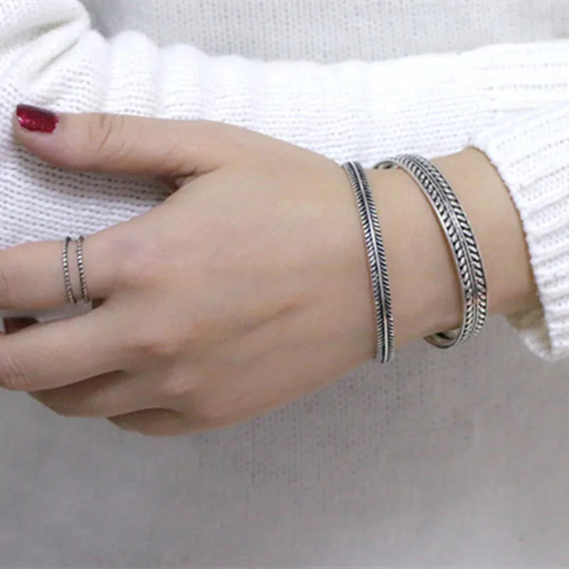 Tibetan Steel & Handmade Spirit Bracelet for "Peaceful Sleep & Dreams"