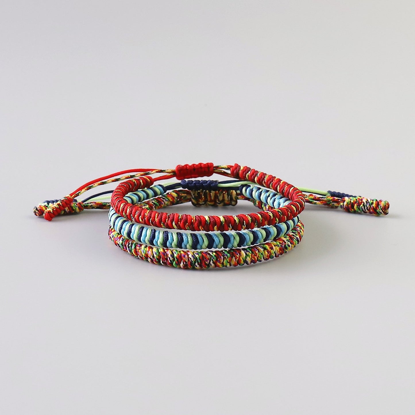 Handmade Tibetan Blessed Knots for "Aura & Peace" (clean light energy and vibe)
