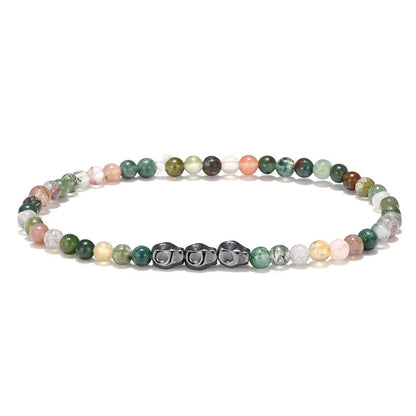 Tibetan Steel & Handmade Spirit Bracelet for "Inner Light & Awakening"