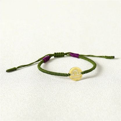 Handmade Tibetan Blessed Natural Stone Beads for "Cosmic Alignment & Zodiac Energy" – 12 Constellation Stainless Steel Charm