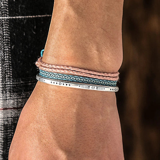 Tibetan Steel & Handmade Spirit Bracelet for "Chakra Healing & Alignment" 