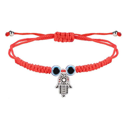 Handmade Tibetan Blessed Red Kabbalah String Bracelet for Protection from Evil Eye, Negative Energy Defense & Protection