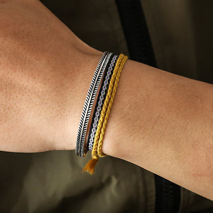 Tibetan Steel & Handmade Spirit Bracelet for "Sports, Physicality & Mentality" 