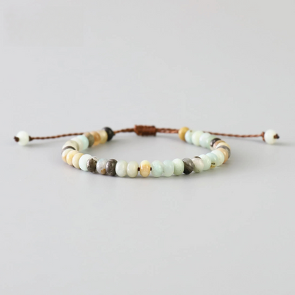 Handmade Tibetan Blessed Natural Stone Mala Beads for Chakra Cleansing