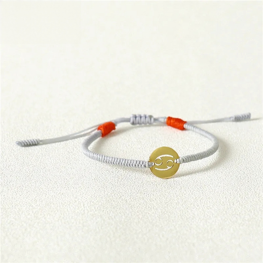 Handmade Tibetan Blessed Natural Stone Beads for "Cosmic Alignment & Zodiac Energy" – 12 Constellation Stainless Steel Charm