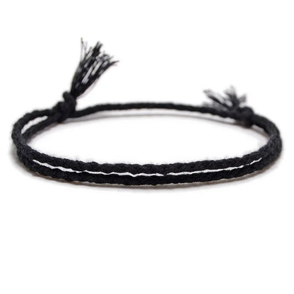 Tibetan Steel & Handmade Spirit Bracelet for "Rebirth & Reinvention" (Boho Tassel)