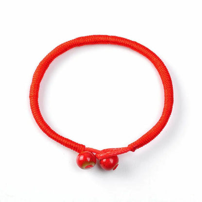 Handmade Tibetan Blessed Red Kabbalah Bracelet for Protection against "Evil Eye" and Negative Energy