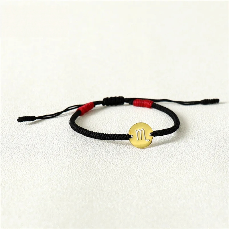 Handmade Tibetan Blessed Natural Stone Beads for "Cosmic Alignment & Zodiac Energy" – 12 Constellation Stainless Steel Charm